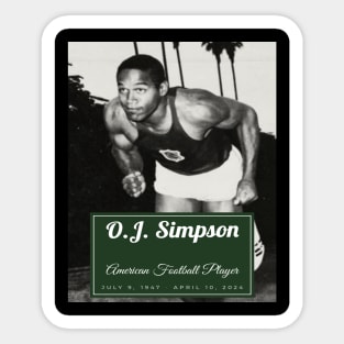 O.J. Simpson Sticker